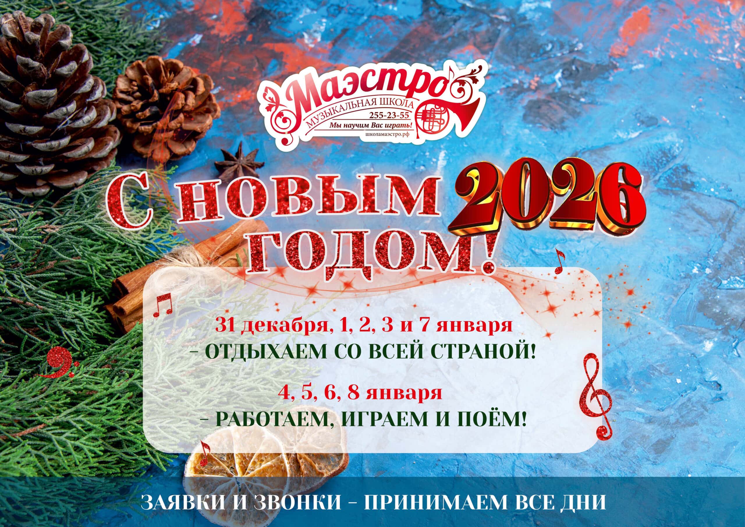 Новогодний график работы школ